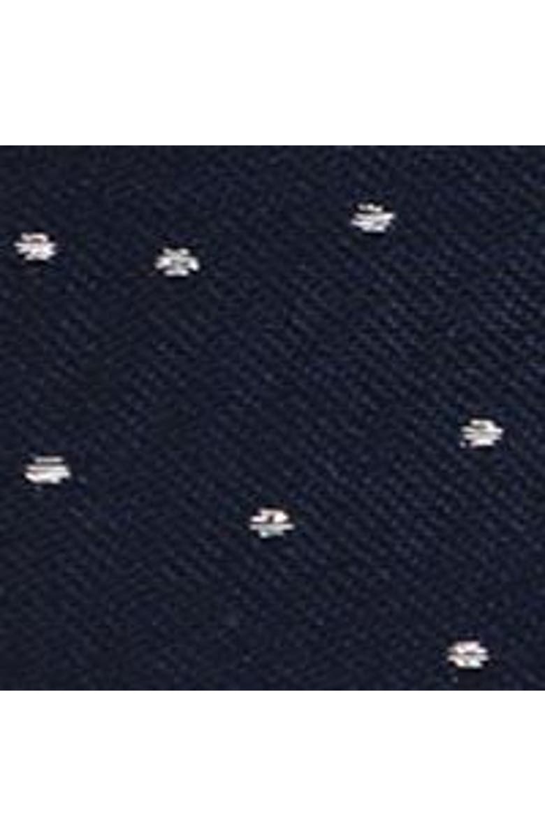 Trafalgar Mystere Metallic Star Light Silk Button End Suspenders, Alternate, color, Navy