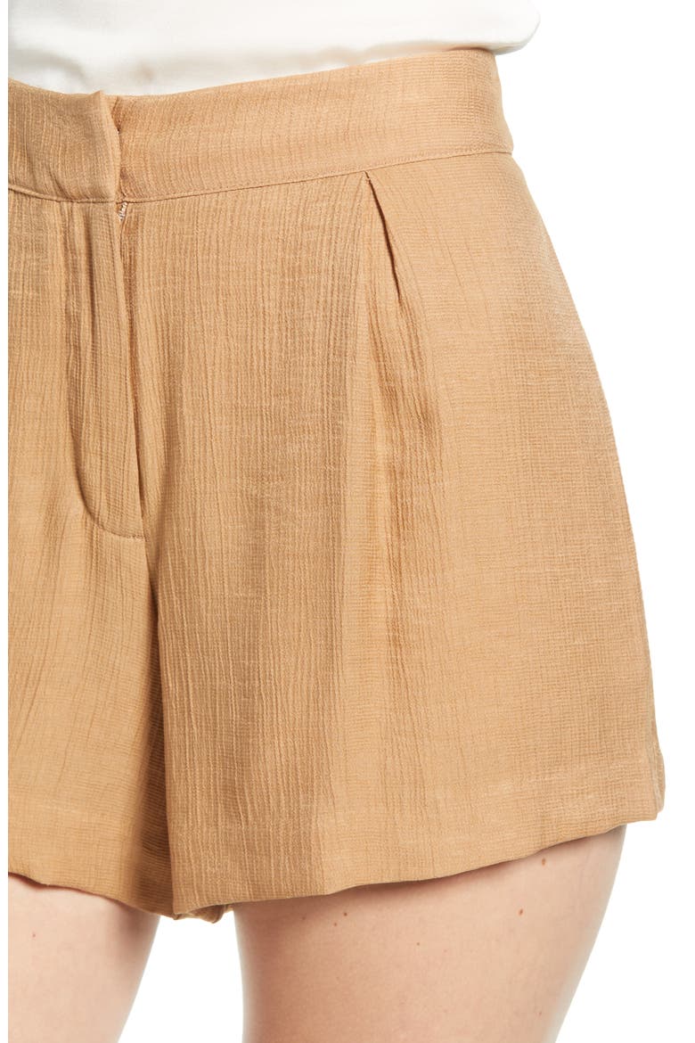 Drapey Shorts (Nordstrom Exclusive), Alternate, color, TAN PRALINE