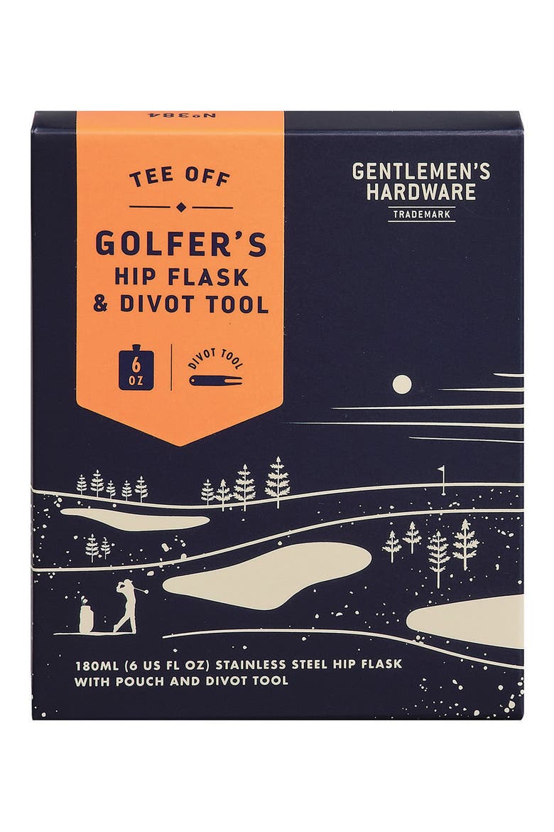 Golfer's Hip Flask & Divot Tool Set, Alternate, color, NO COLOR