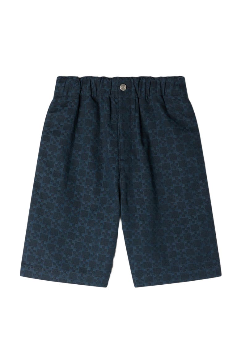 Square Cross denim shorts, Alternate, color, Navy blue