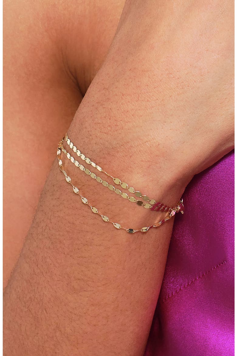14K Gold 3-Strand Bracelet, Alternate, color, 14K YELLOW GOLD