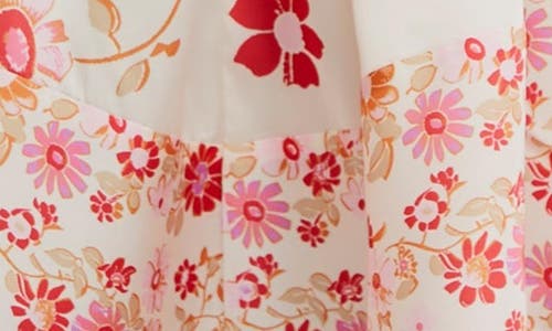 Free People Oasis Placed Floral Mini Slipdres In Sweet Combo