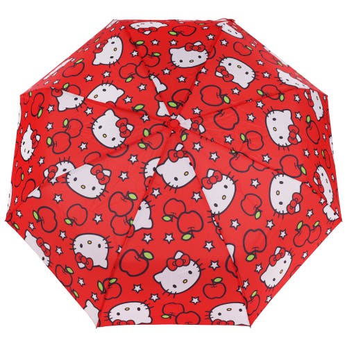 Sanrio Hello Kitty Apples Allover Print Umbrella In Red