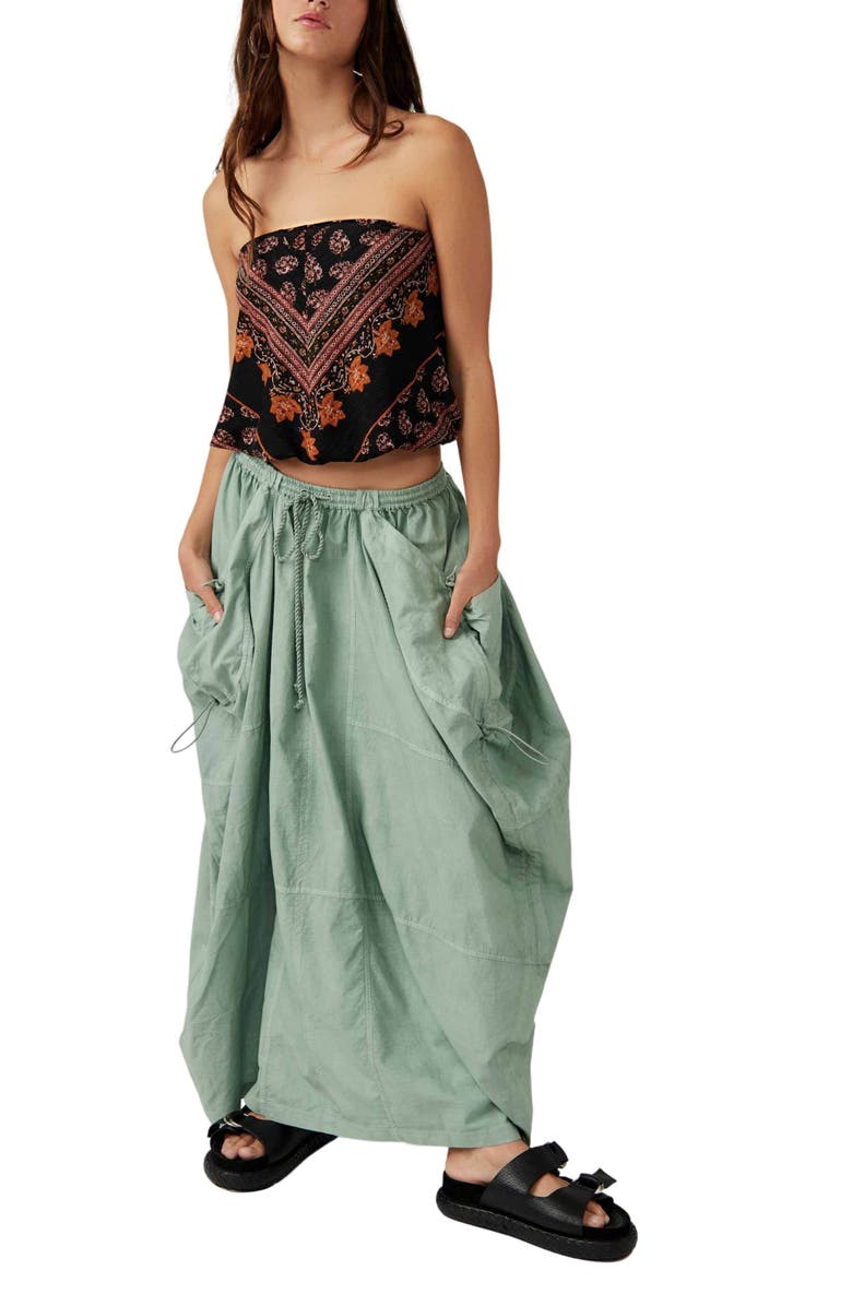 Free People Jilly Parachute Maxi Skirt, Alternate, color, 