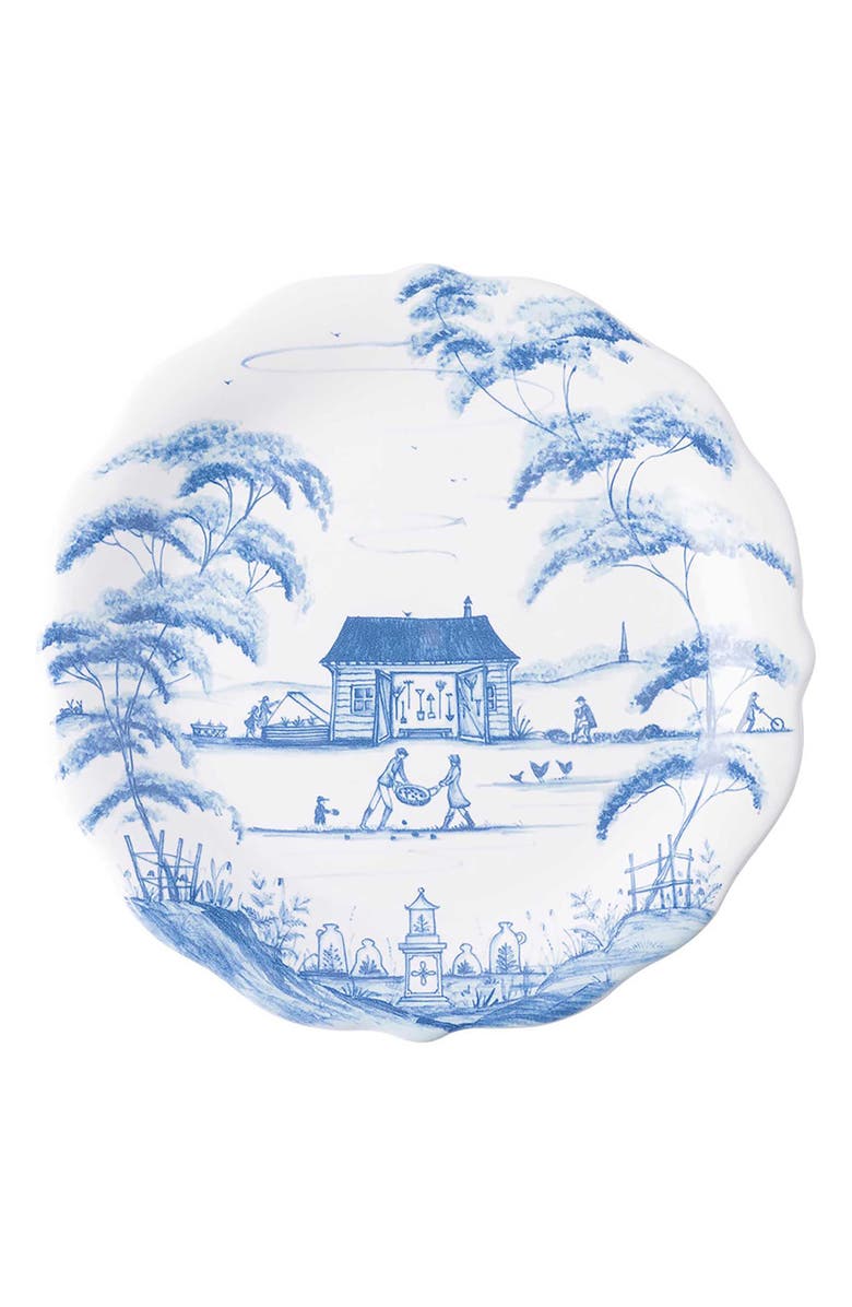 Juliska Country Estate Set of 4 Party Plates, Alternate, color, Delft Blue