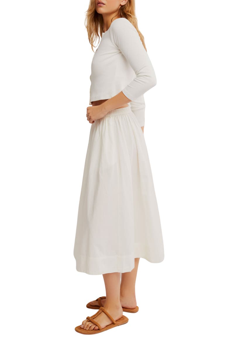 Free People Perfect Tones Cardigan & Skirt, Alternate, color, Ivory