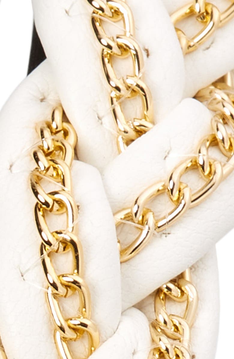 Tasha Skinny Braided Faux Leather Headband, Alternate, color, 