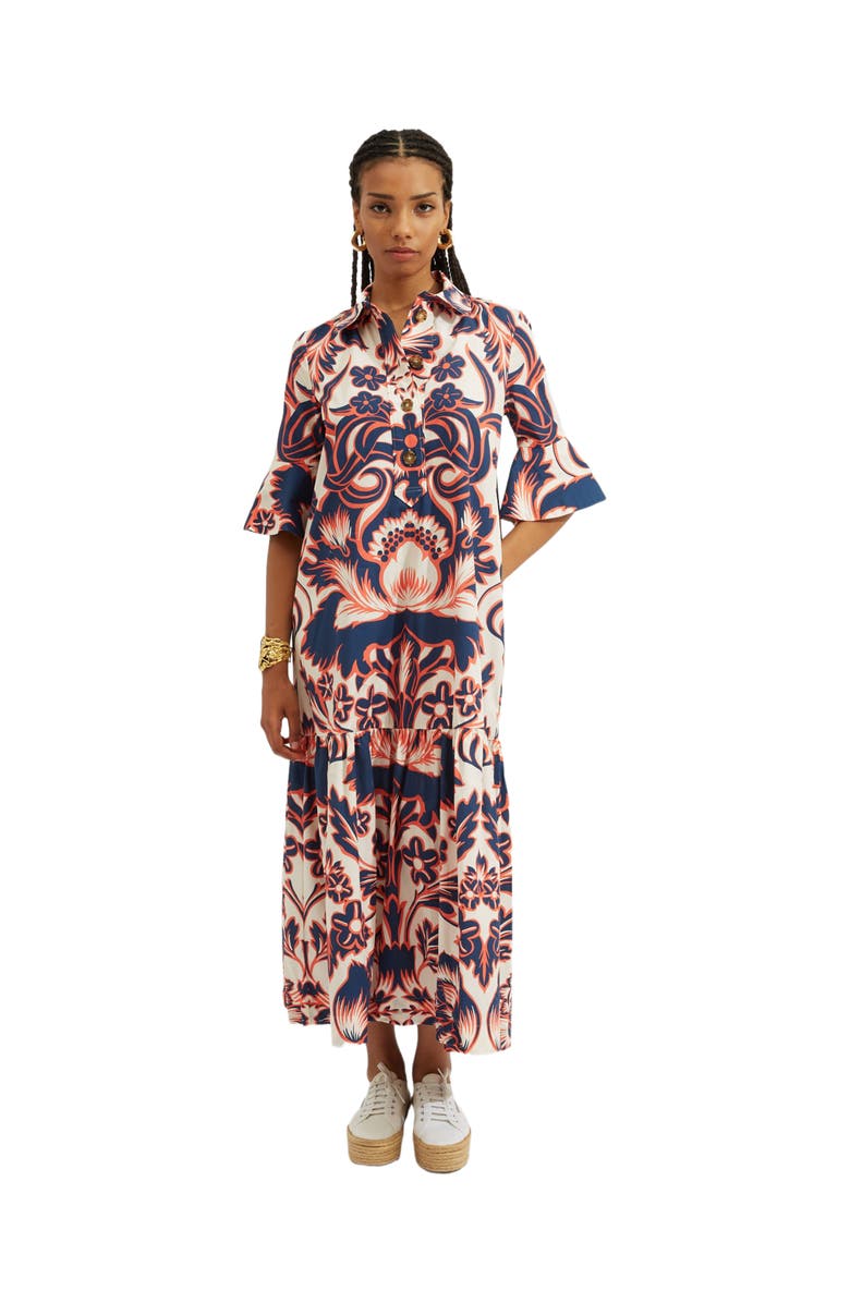 La DoubleJ Artemis Dress Va-Va Placée White, Main, color, 