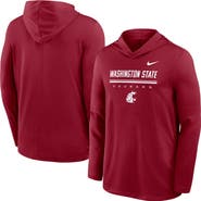 Nike Men's Nike Crimson Washington State Cougars 2026 Sideline Dri-FIT Lightweight Hooded Top