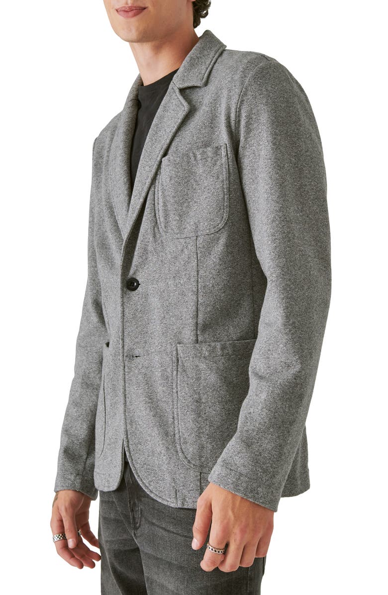 Lucky Brand Two-Button Knit Blazer, Alternate, color, 