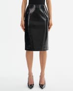 LAMARQUE Georgia | Faux Leather Pencil Skirt