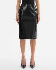 LAMARQUE Georgia | Faux Leather Pencil Skirt