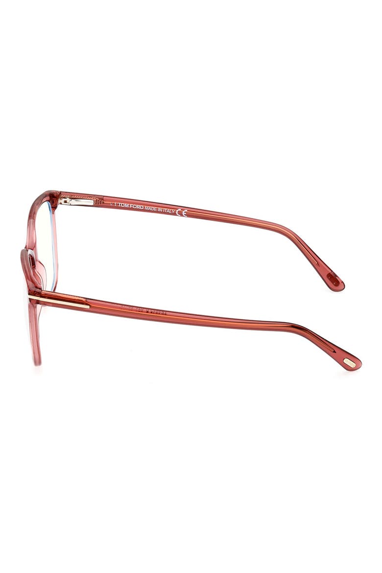 54mm Square Blue Light Blocking Glasses, Alternate, color, PINK / OTHER