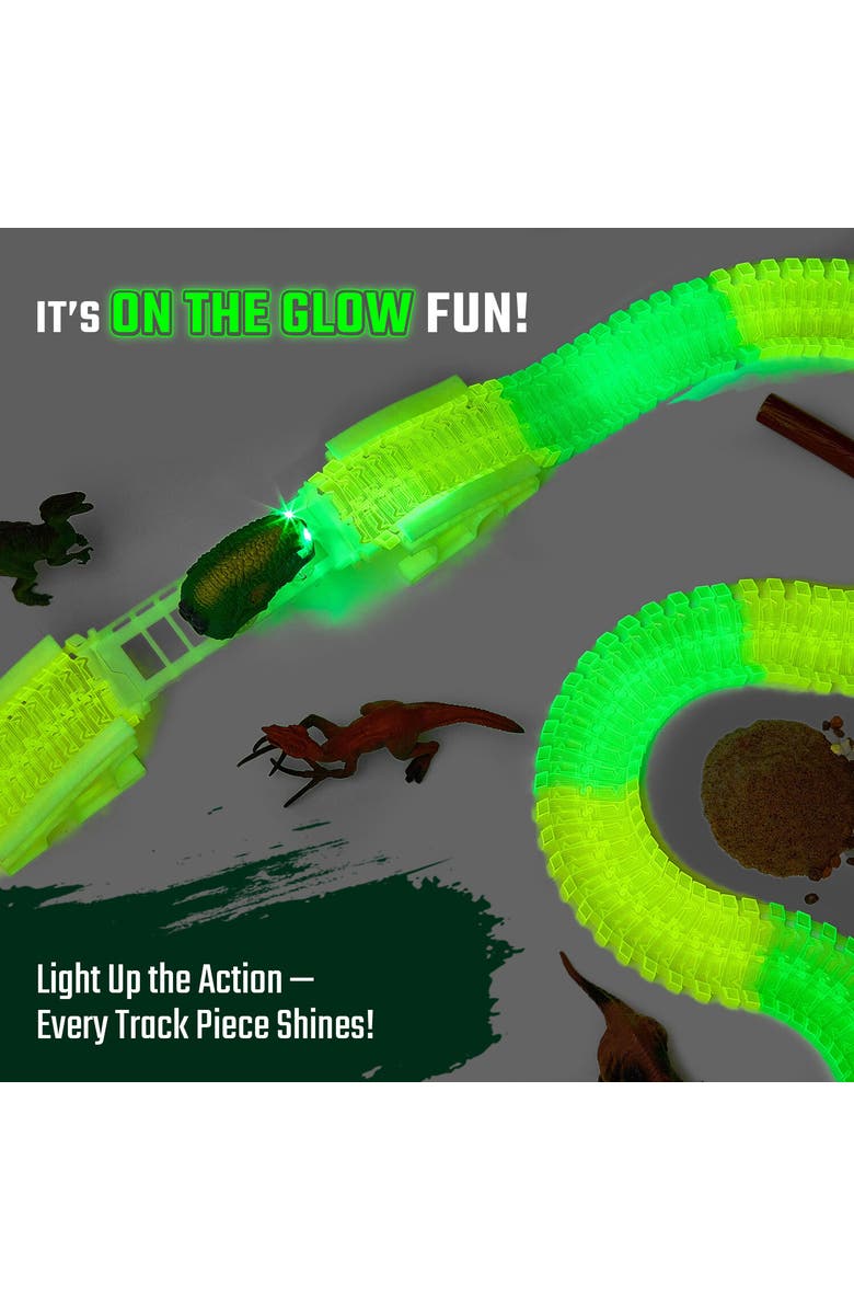 JitteryGit Dino-Track-Escape, Alternate, color, Green