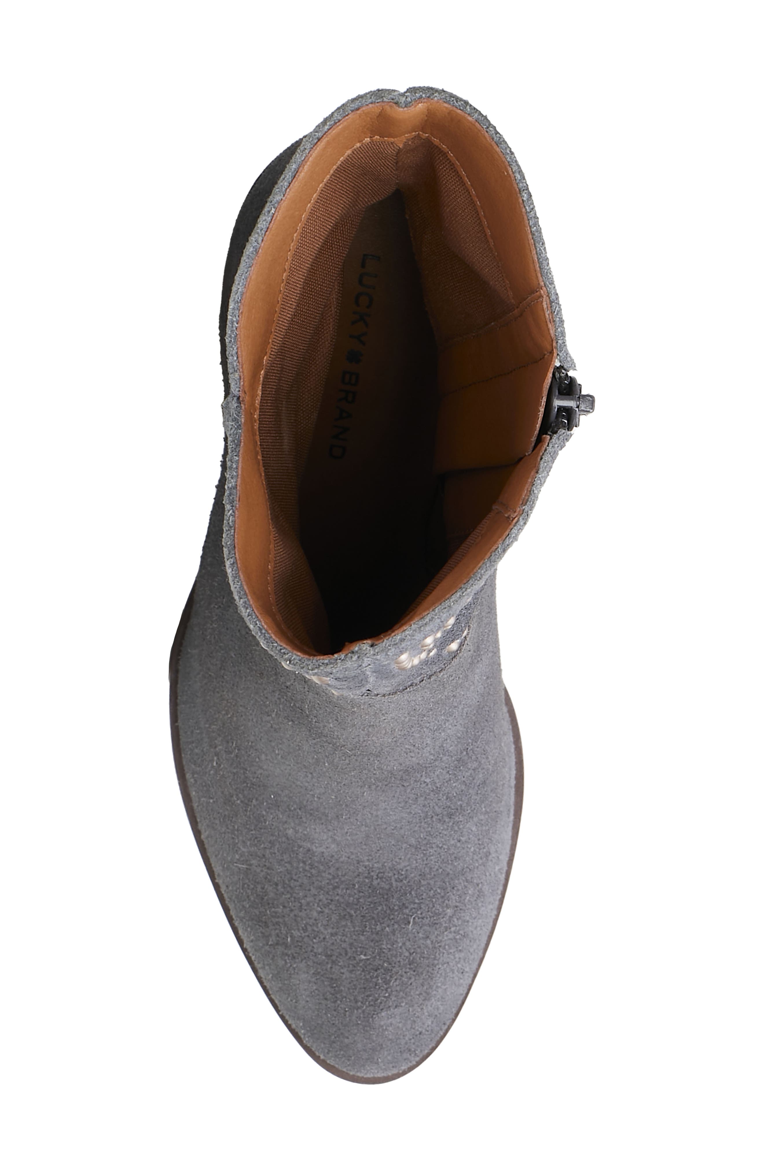 Lucky Brand Lakelon Studded Western Boot, Alternate, color, 