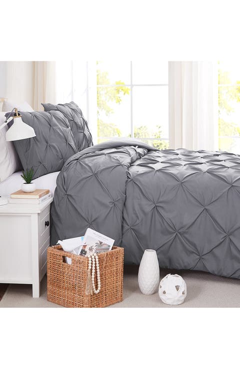 Pinch Pintuck Duvet Cover Set