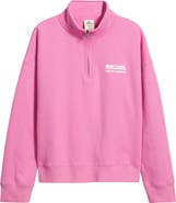 Rip Curl Surf Puff Logo Quarter Zip Sweatshirt