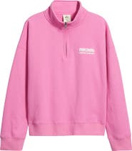 Rip Curl Surf Puff Logo Quarter Zip Sweatshirt