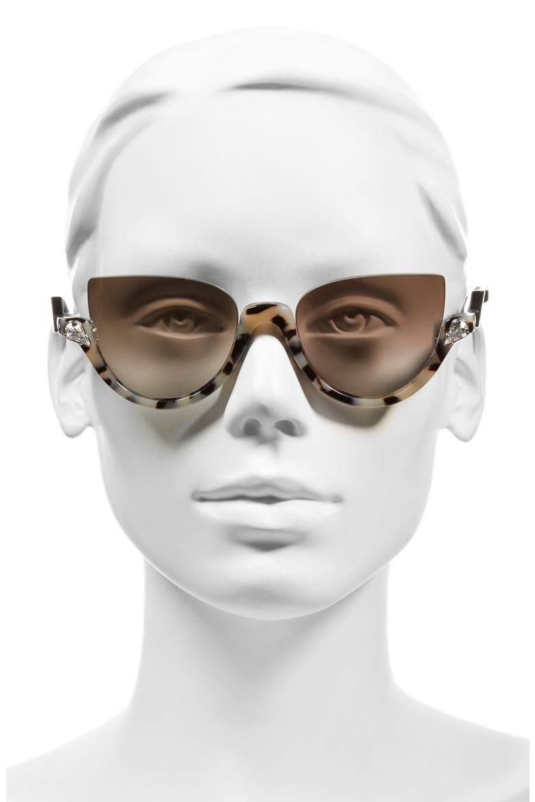 52mm Sunglasses, Alternate, color, HAVANA/ SHINY BLACK