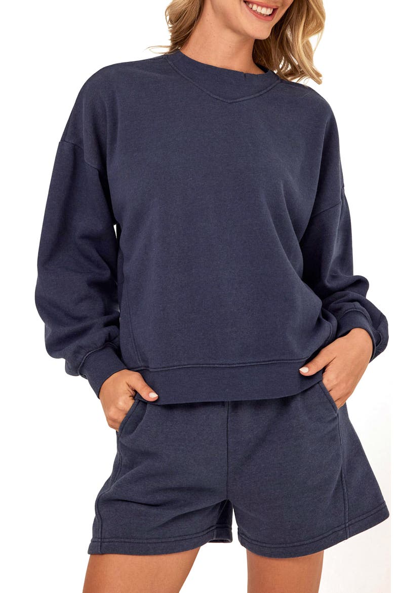Kaitlyn Mineral Wash Sweatshirt, Main, color, STARGAZER
