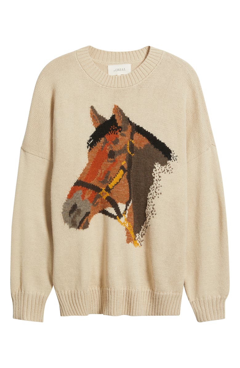 THE GREAT. The Stable Pullover, Alternate, color, Natural