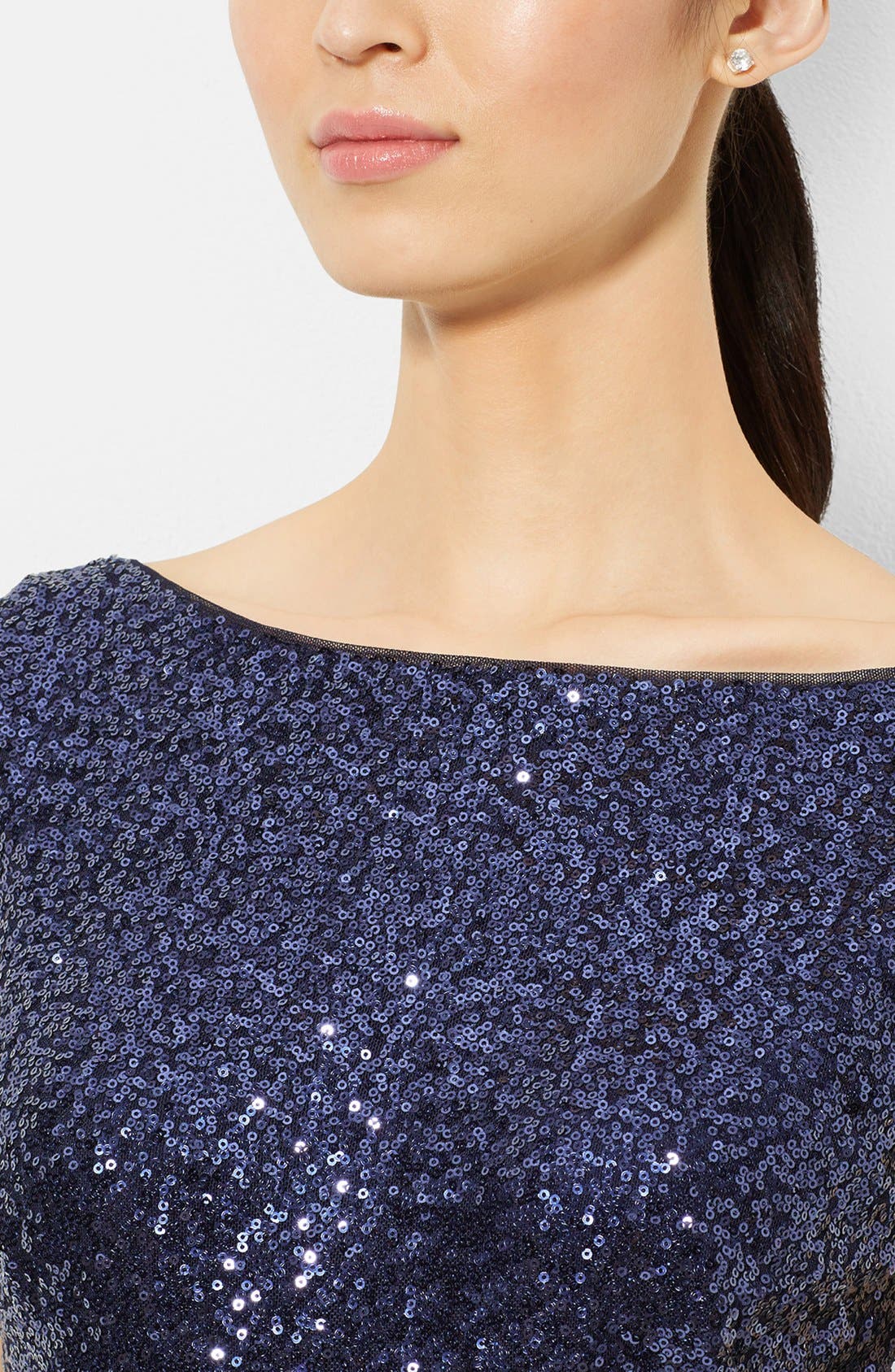 Sequin & Jersey Gown - image 2