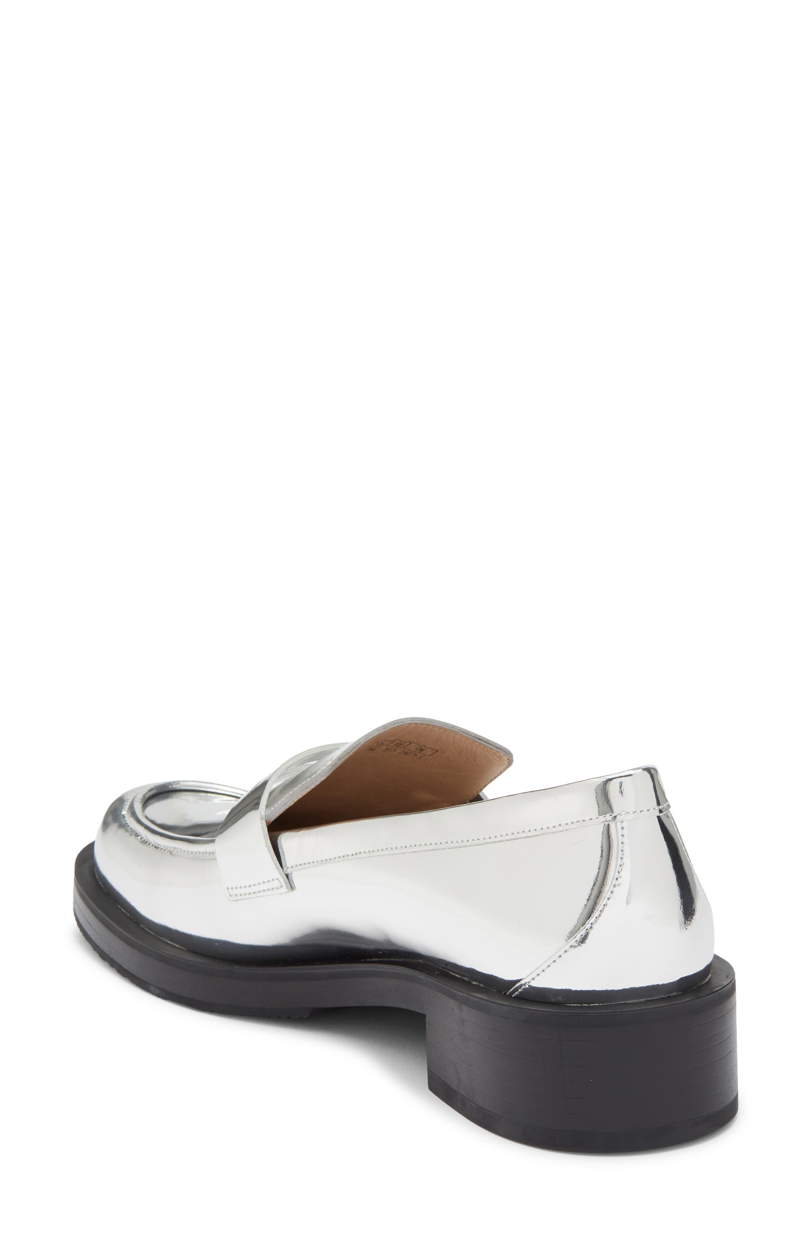 Palmer Bold Loafer, Alternate, color, SILVER