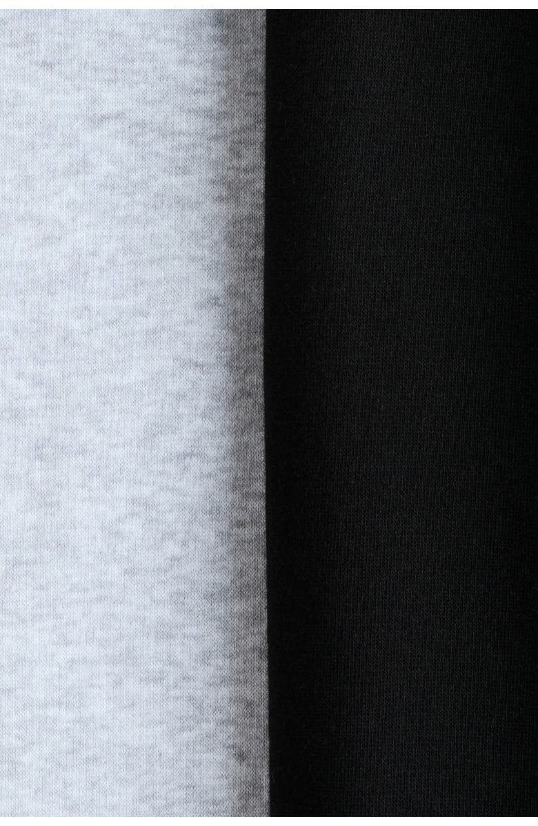 H&M 2-pack Brushed-inside Joggers, Alternate, color, Black/Light Gray Melange