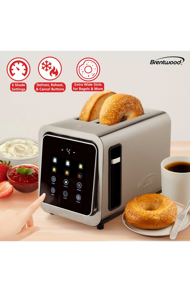 Brentwood Digital Toaster, Alternate, color, Stainless Steel