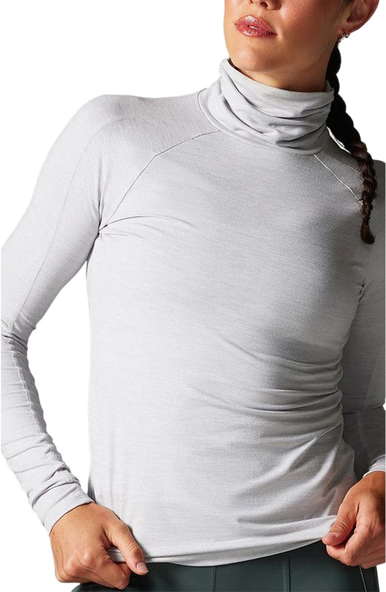 Tavi Brushed Tec Knit Chill Turtle Neck, Alternate, color, Ash