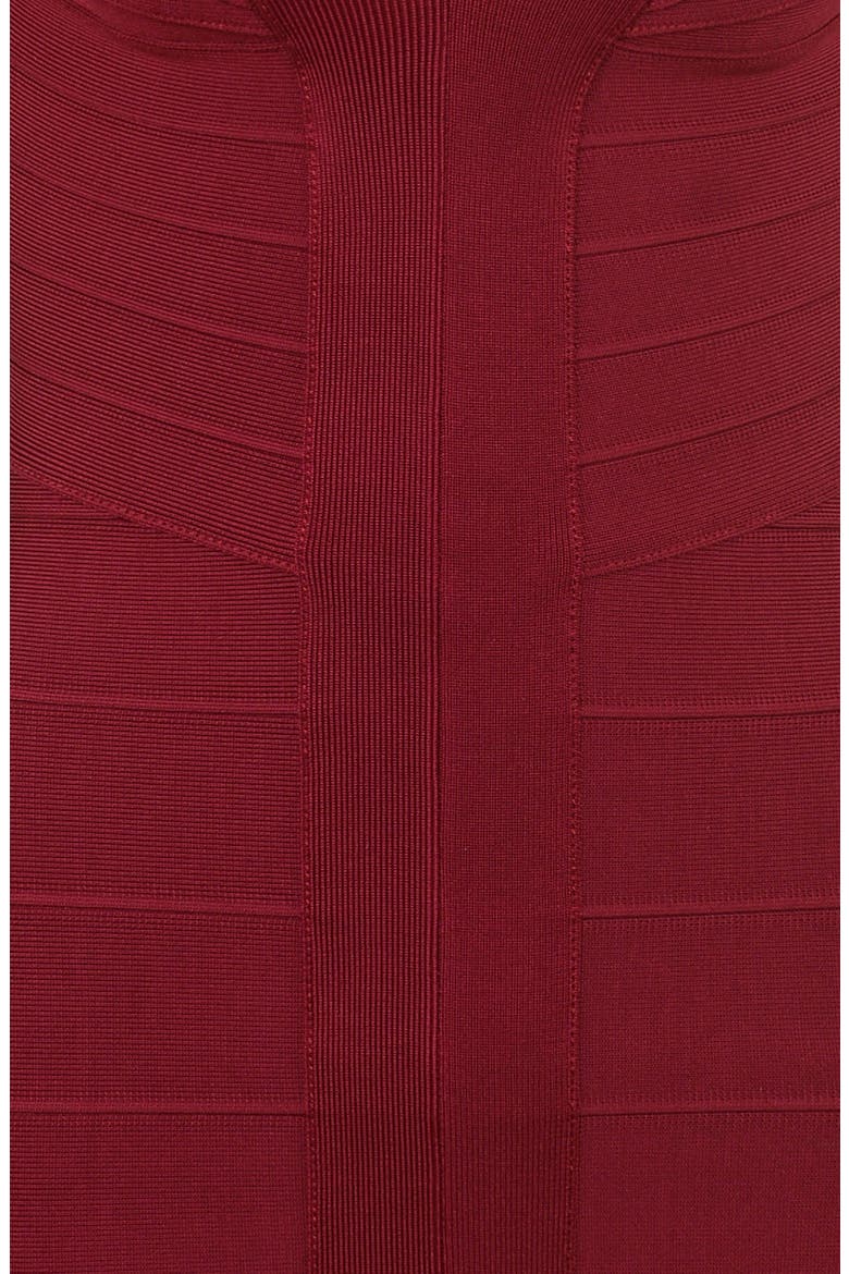The Icon Bandage Minidress, Alternate, color, WINE