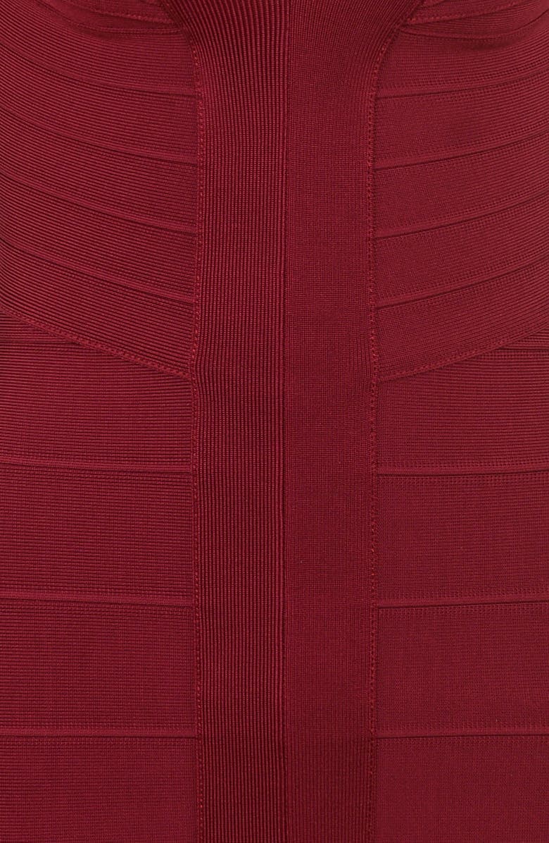 HOUSE OF CB The Icon Bandage Minidress, Alternate, color, Wine
