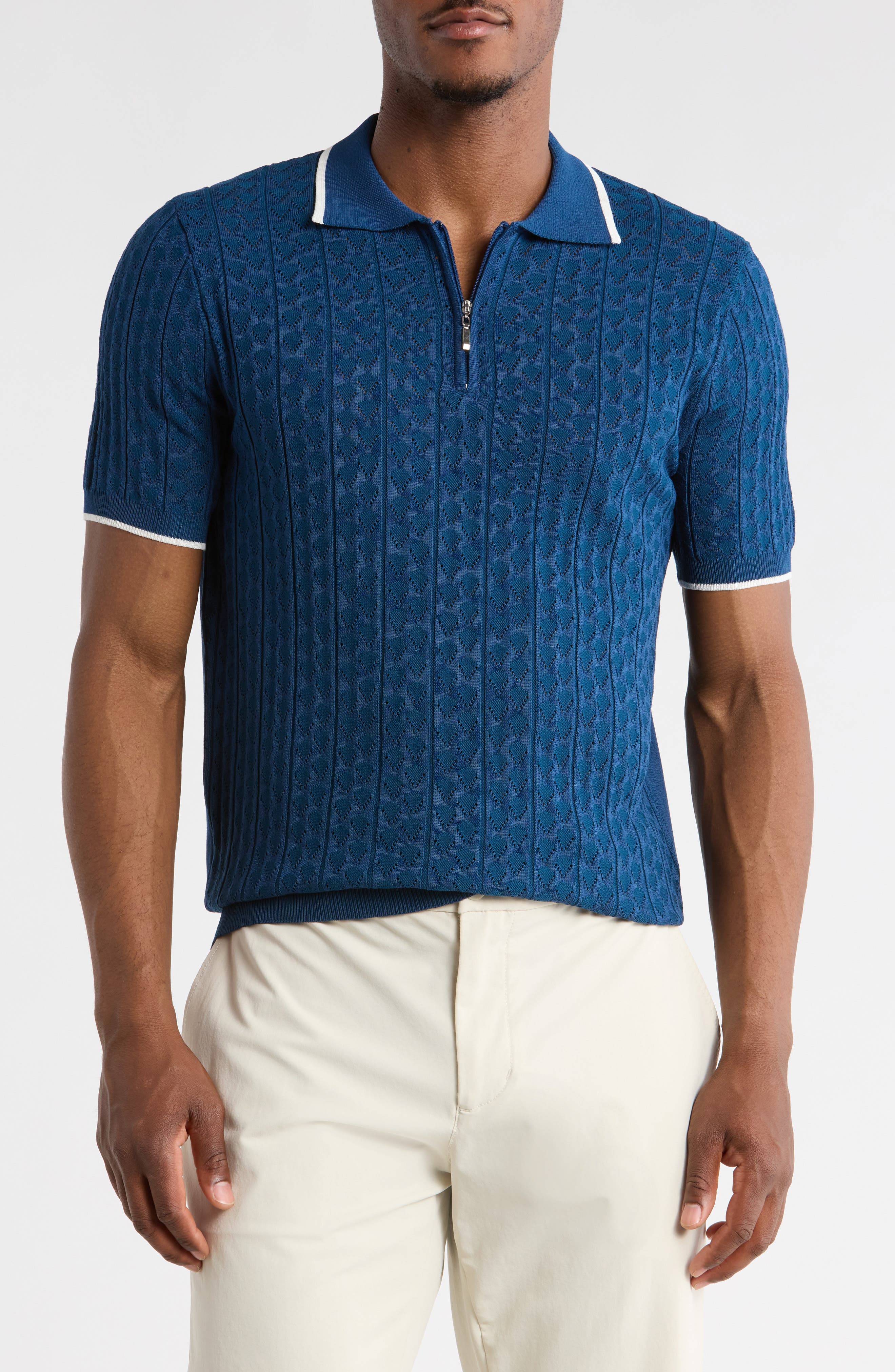 T.R. PREMIUM Slim Fit Polo Sweater