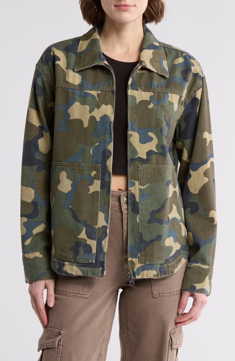 Camo Denim Utility Shacket