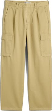 Madewell Pleated Cotton Cargo Pants