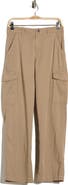 James Perse Mixed Media Wide Leg Cargo Pants