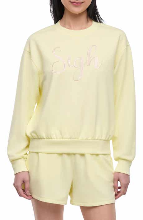 Wildfox Sigh Sleep Sweatshirt & Shorts Set