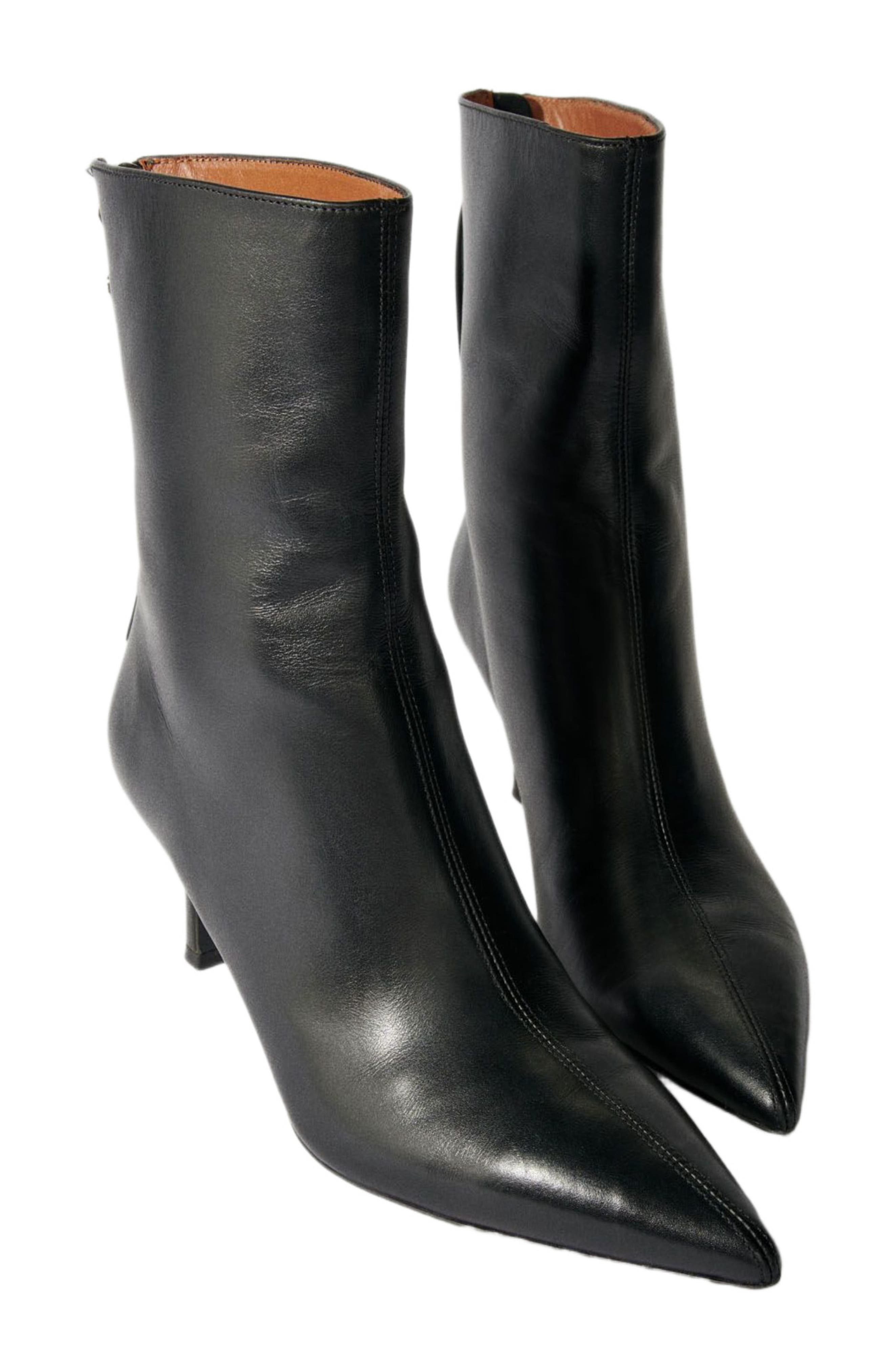 maje Leather ankle boots, Alternate, color, 