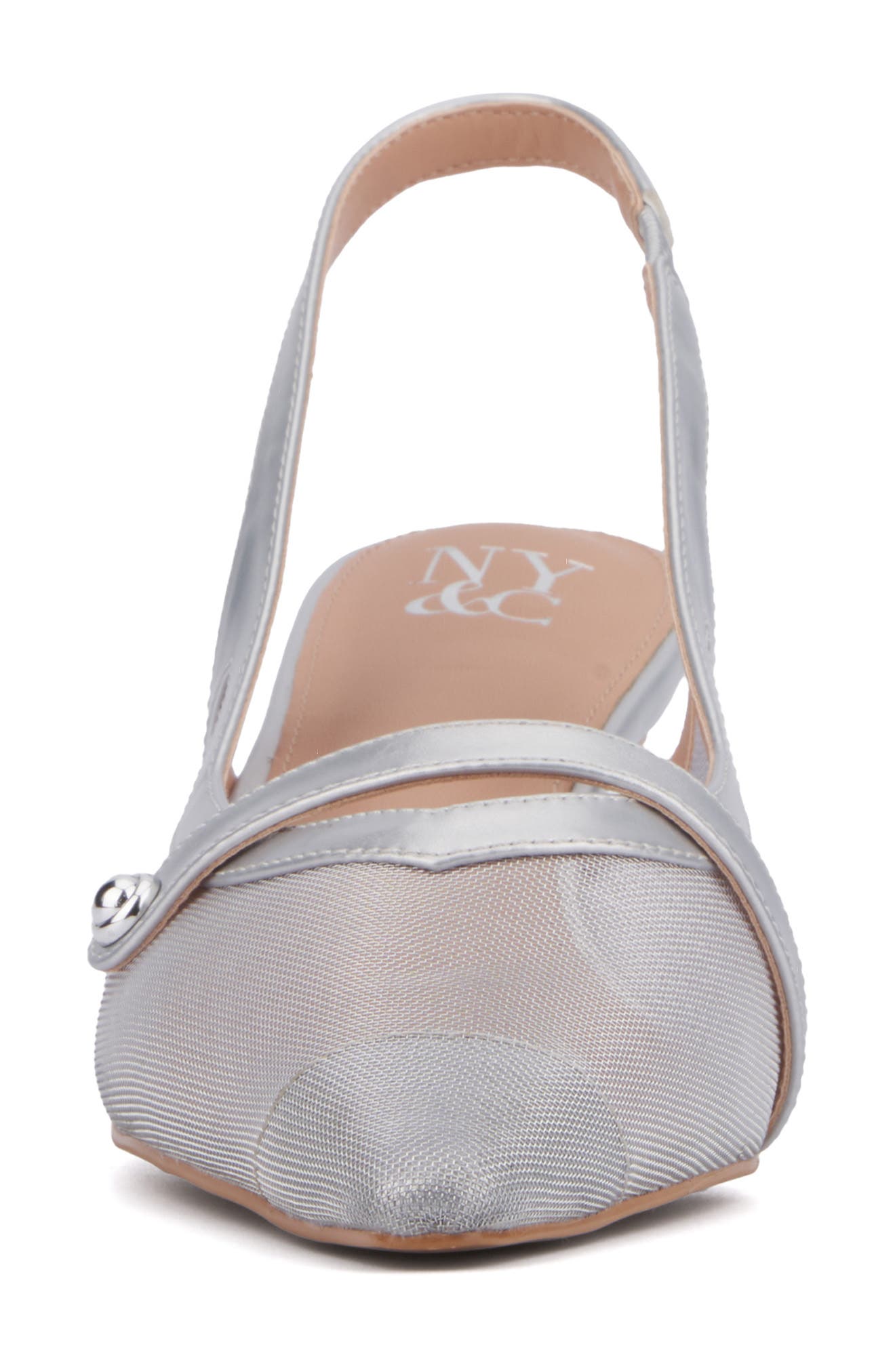 NEW YORK AND COMPANY Kristie Slingback Pump, Alternate, color, Silver