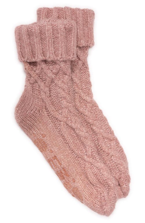 Muk Luks Cuffed Lounge Socks In Orange