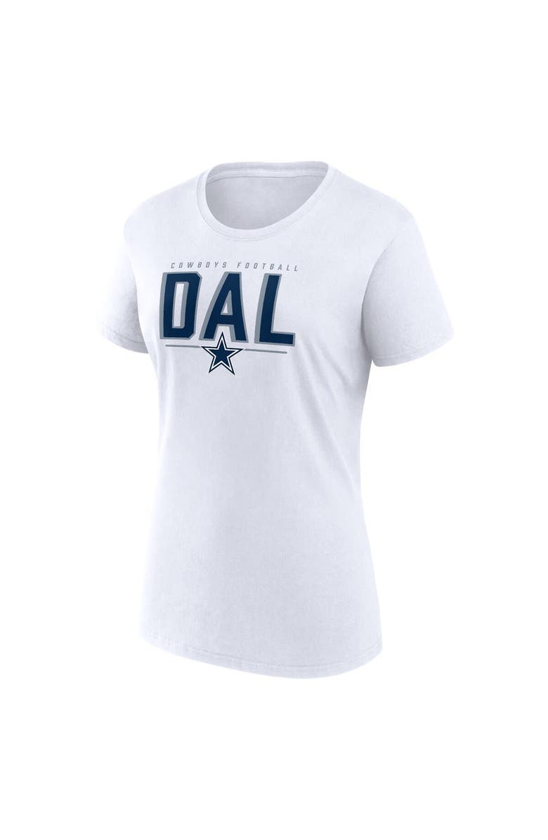 FANATICS Women's Fanatics Branded Navy/White Dallas Cowboys Two-Pack Combo Cheerleader T-Shirt Set, Alternate, color,