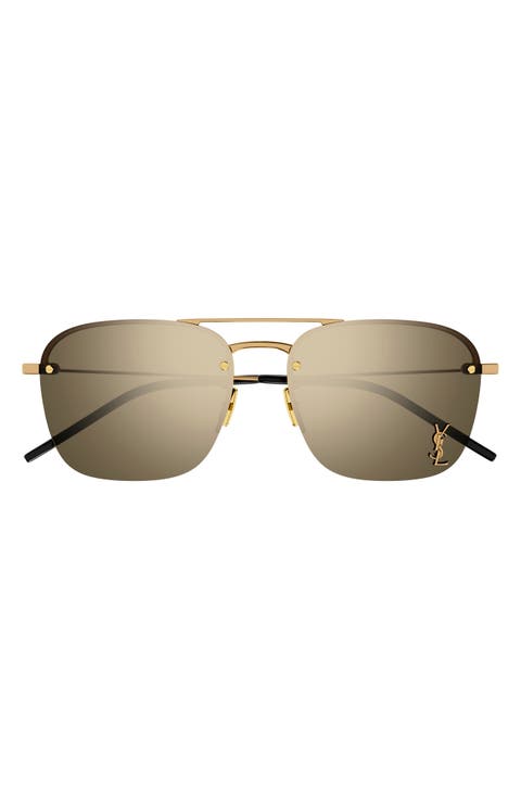 モダン♪◇Aviator Flame サングラス◇Saint Laurent Saint Laurent SL 364 MASK 006 Sunglasses - US