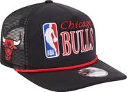 New Era Men's New Era Black Chicago Bulls Team Logo Foam Front 19TWENTY A-Frame Trucker Adjustable Hat