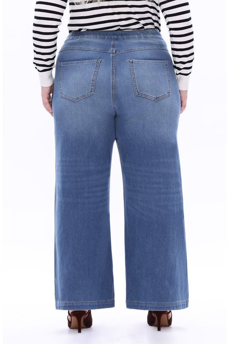 High Waist Wide Leg Jeans, Alternate, color, BLUEBELL