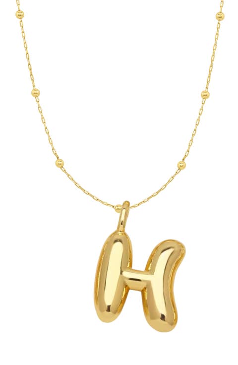 Bubble Initial Necklace