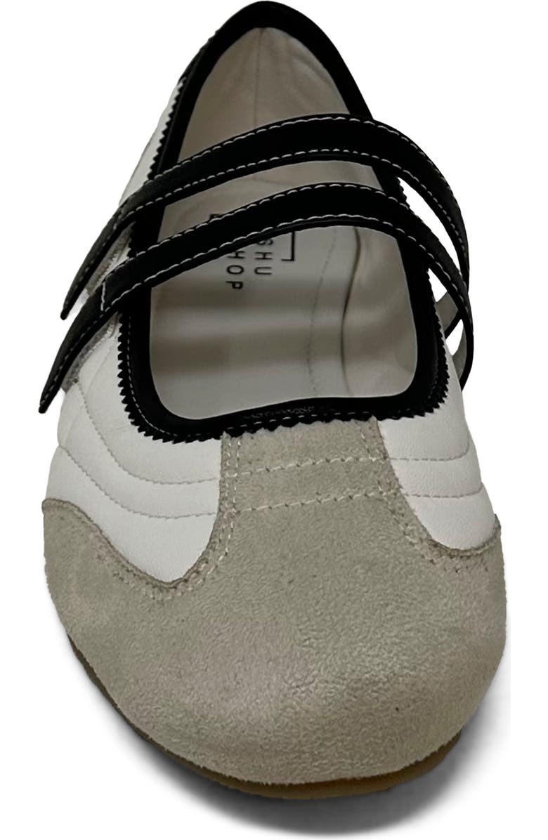 SHUSHOP Salome Flat, Alternate, color, Bone