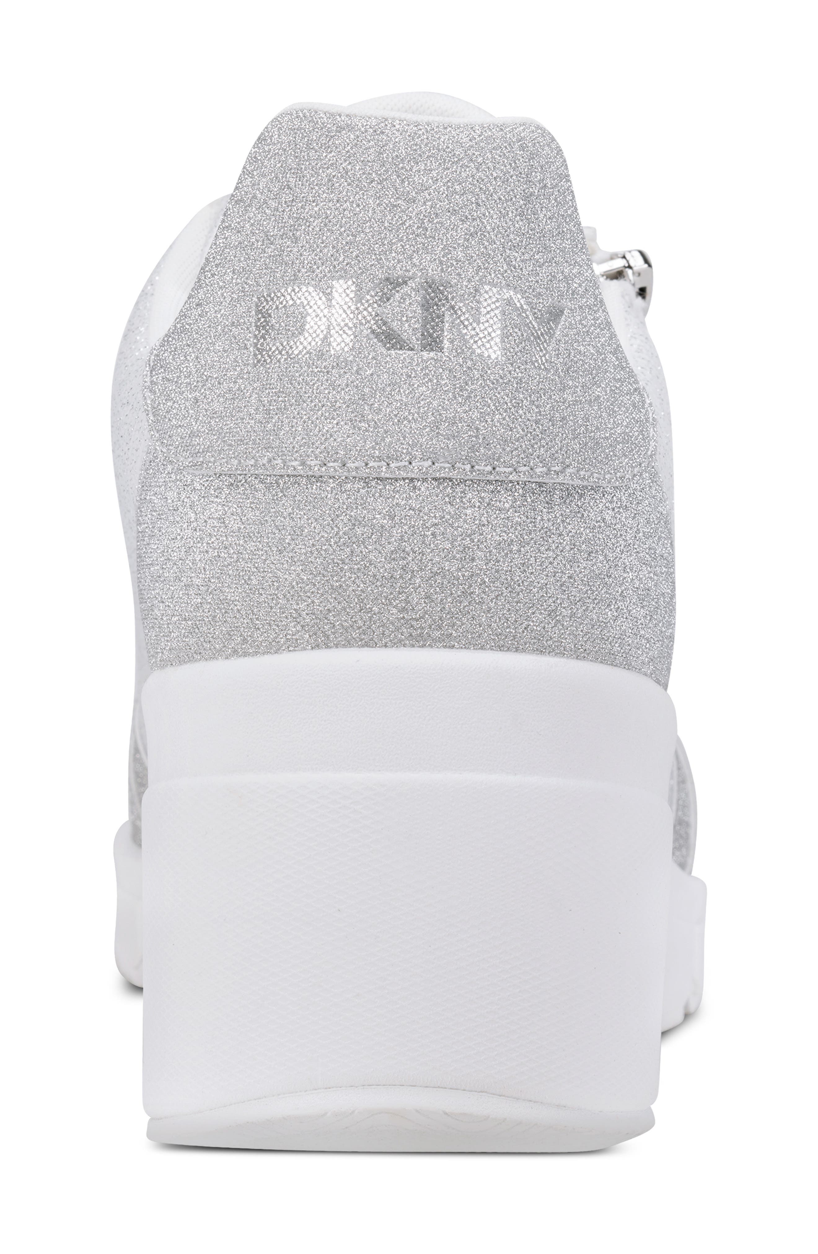 DKNY Sorvino Wedge Sneaker, Alternate, color, White