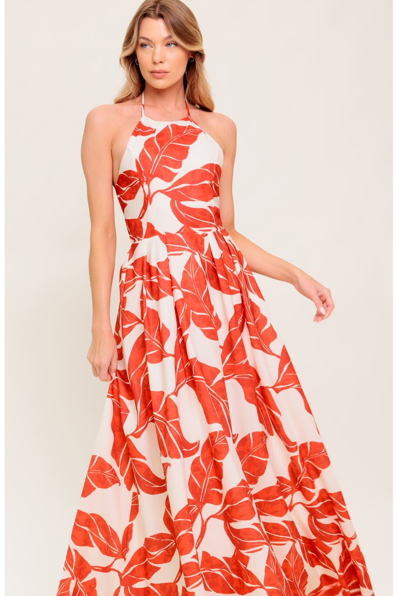 FLYING TOMATO Halter Maxi Dress (Women) | Nordstromrack