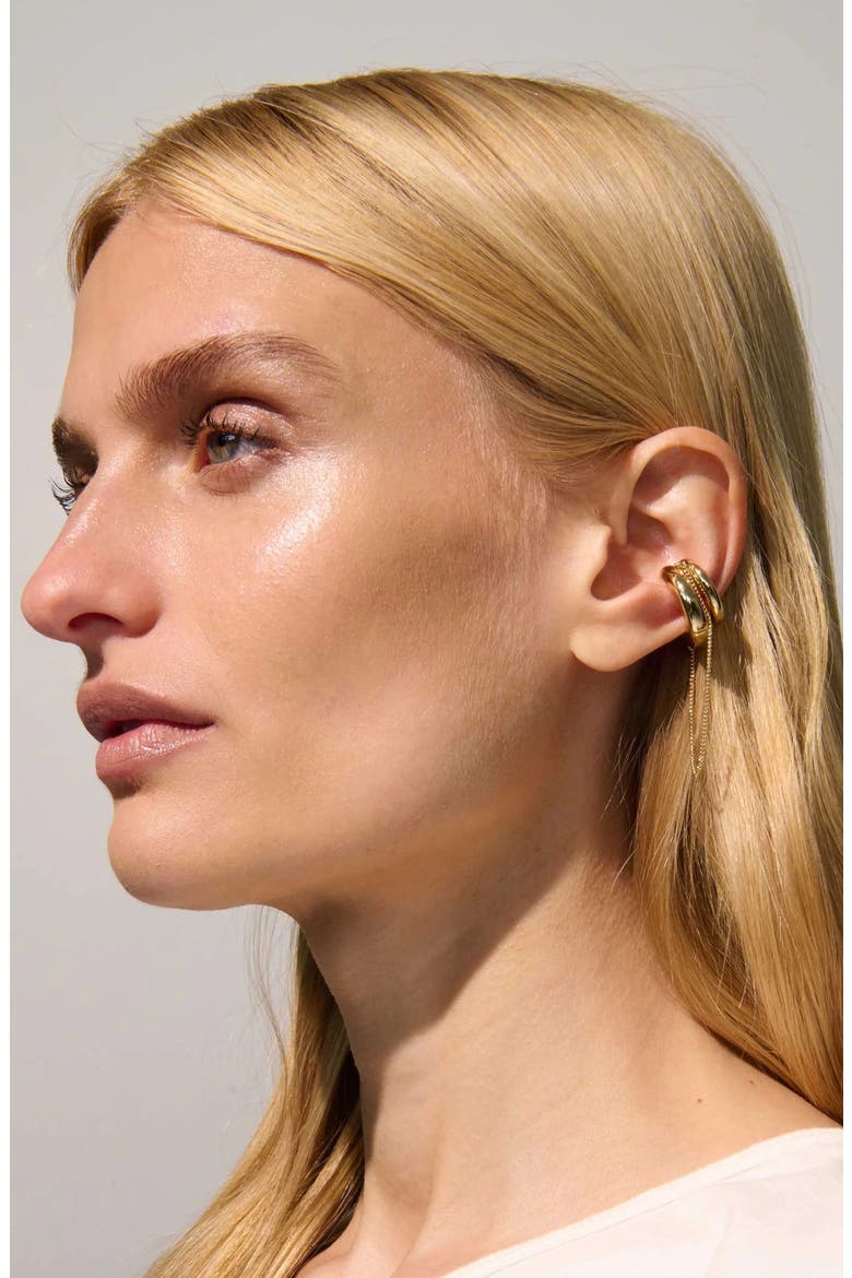 Lafayette Ear Cuff, Alternate, color, GOLD