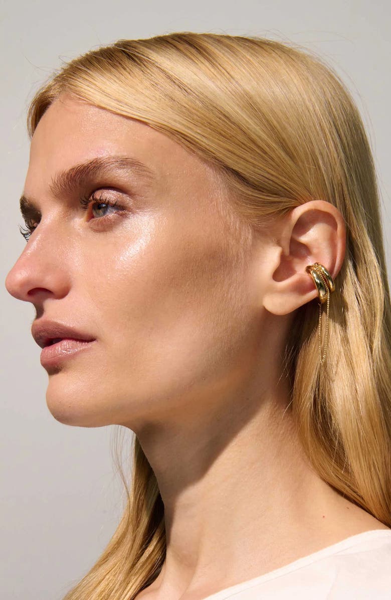 DEMARSON Lafayette Ear Cuff, Alternate, color, Gold